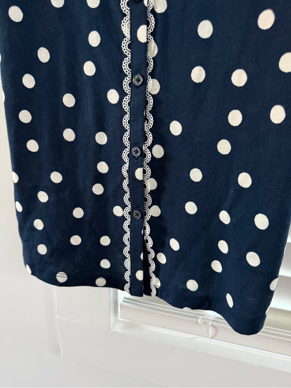 NWT BODEN NESSA BRODERIE COLLAR POLKA DOT BLOUSE US 4 - Picture 11 of 14
